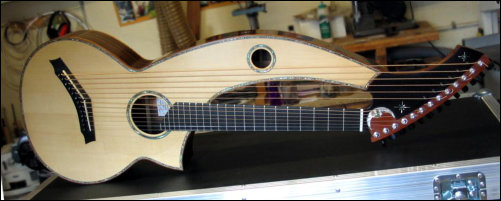Rick Sky's harp guitar