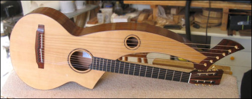 Paul Oorts' harp guitar