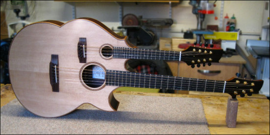 Guitar and mandolin double neck.