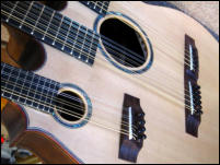 Triple neck soundboard.