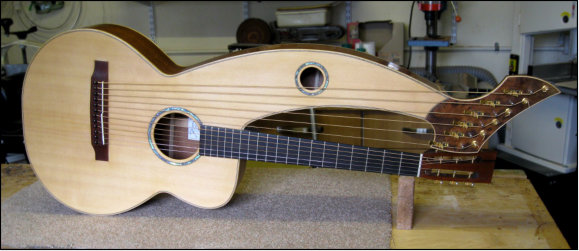 Simon Wahl's orignal harp guitar